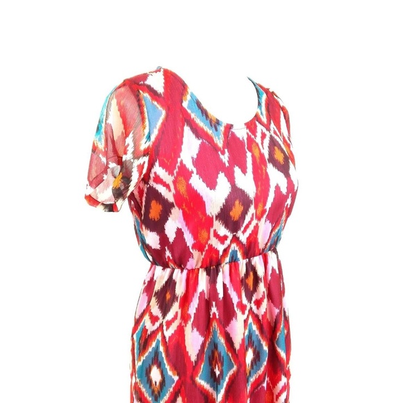 Fit & Flare Dress Red  Sz S - Picture 6 of 8